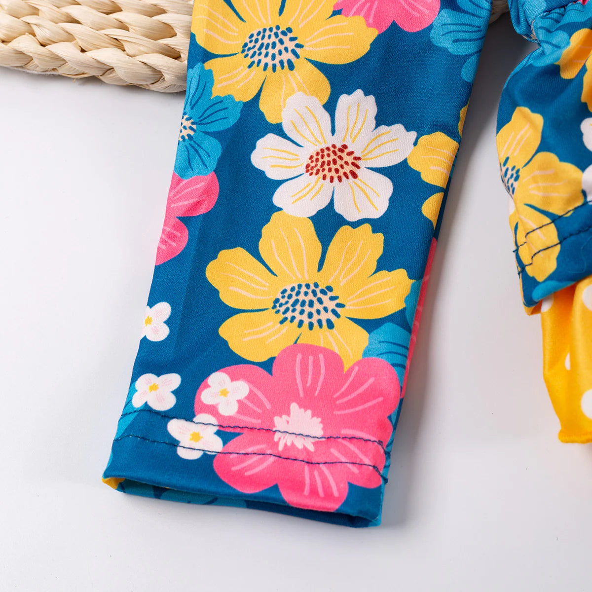 Floral Fun Bubble Romper