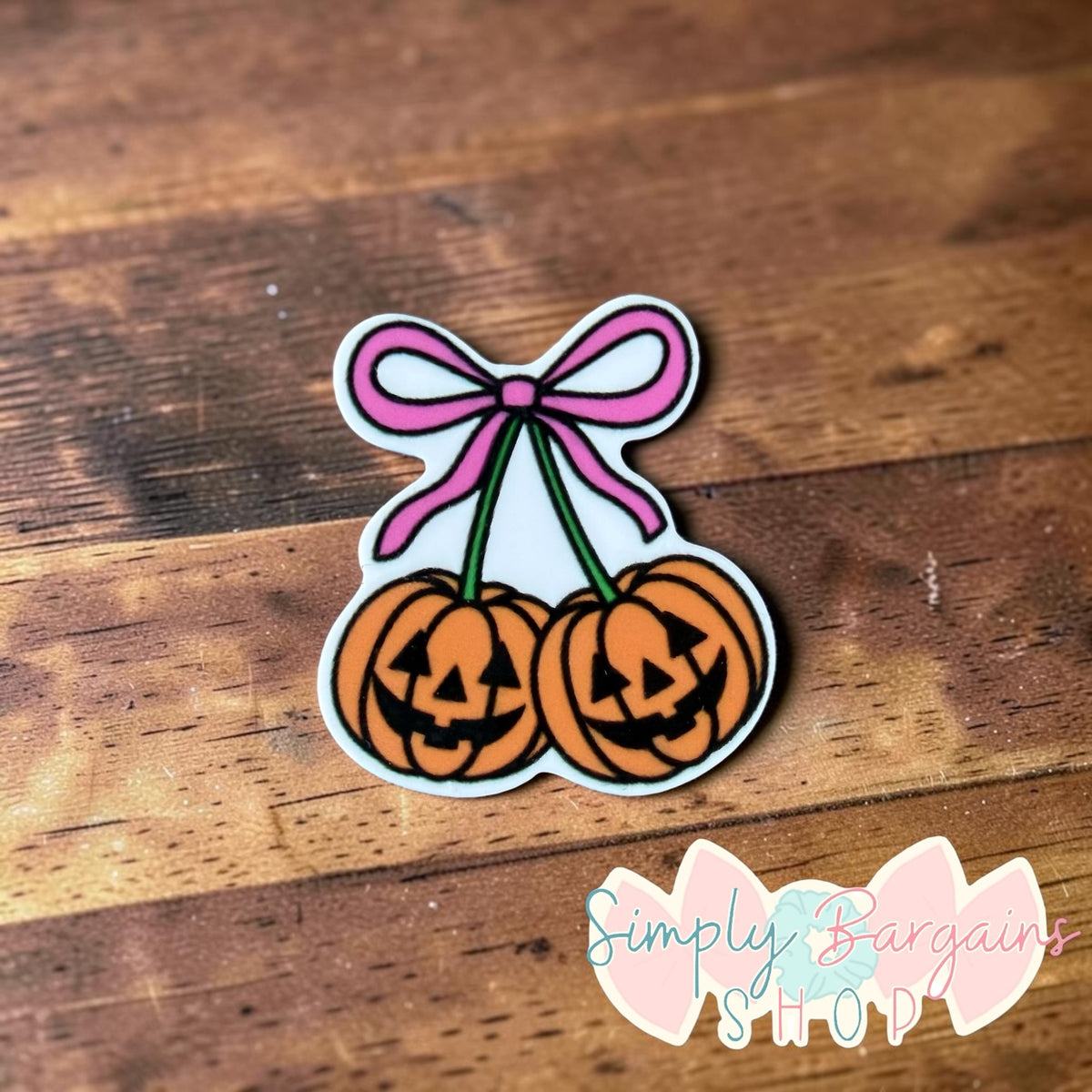 Pumpkin Cherry Bow Center