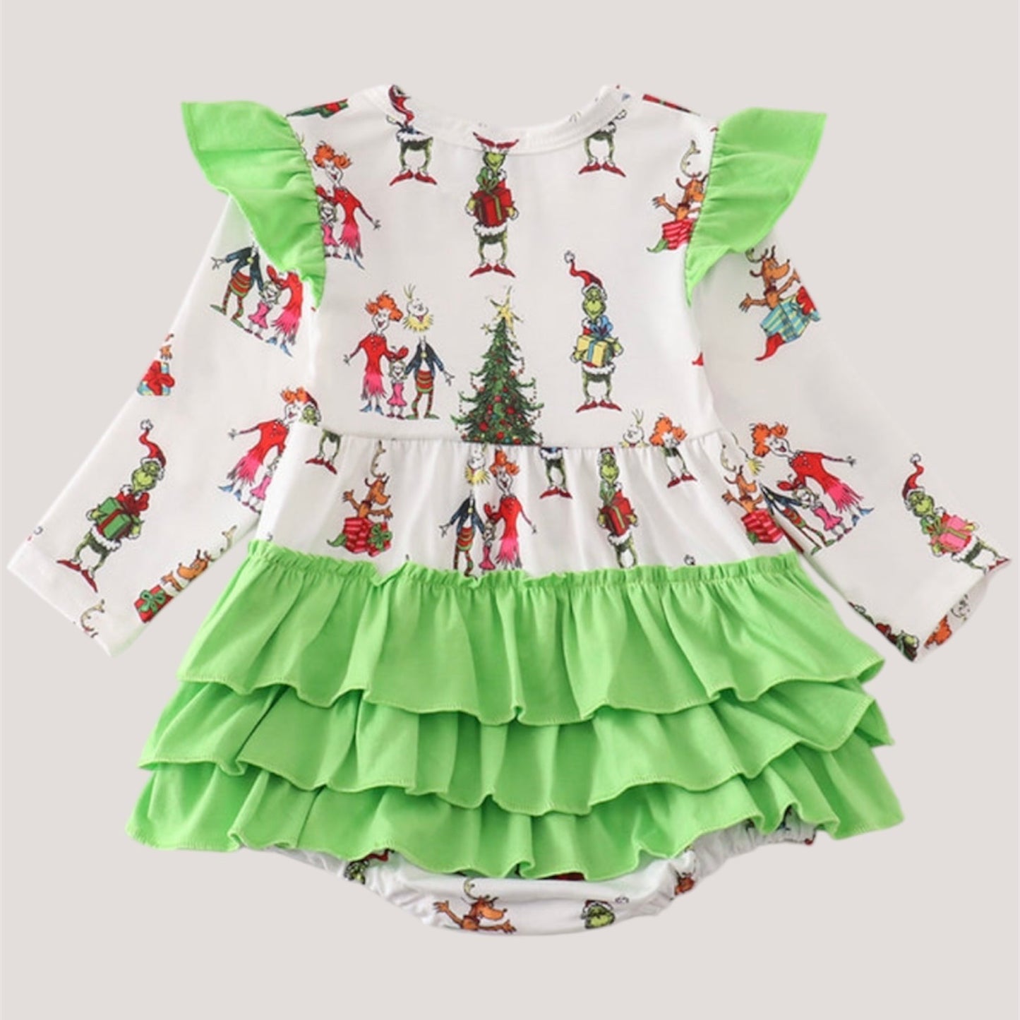 Grinch Ruffle Bubble