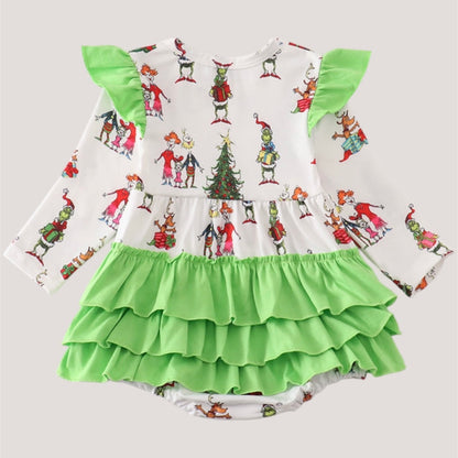 Grinch Ruffle Bubble