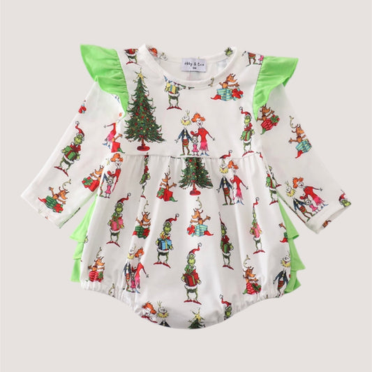 Grinch Ruffle Bubble