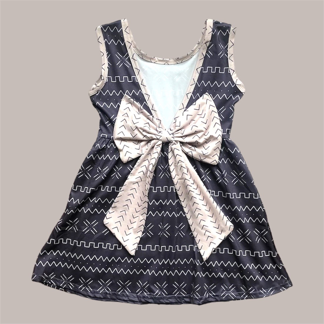 Tribal Vibes Bow Back Dress