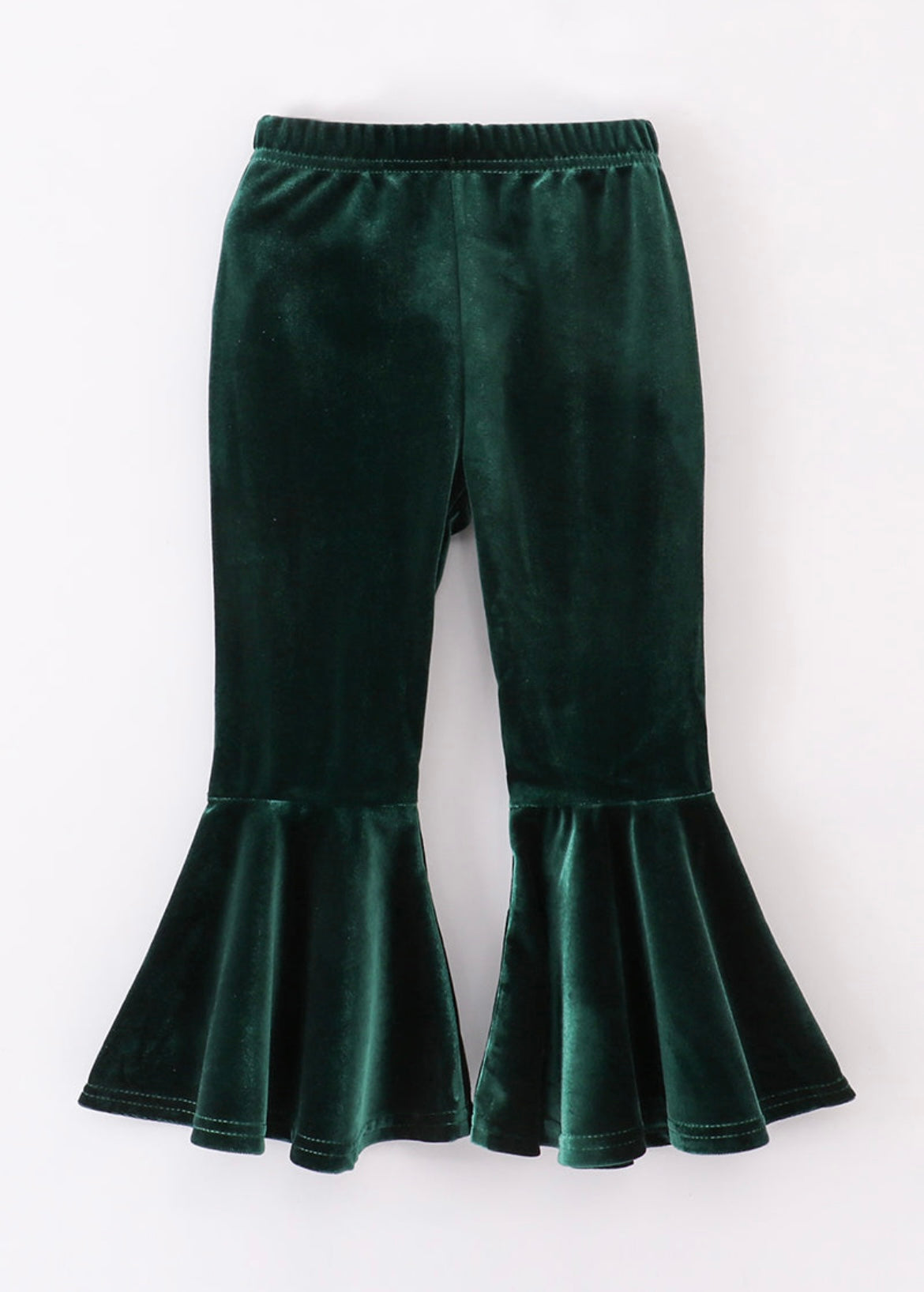 Green Velvet Bell Bottoms