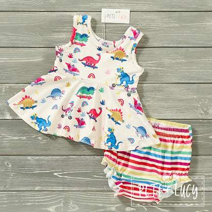 Pete & Lucy - Dino Party Bummie Set