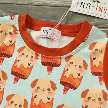 Pete & Lucy - Ice Cream Dog Romper