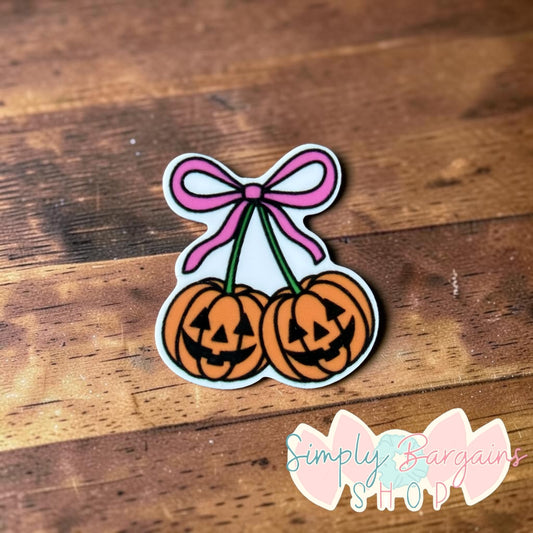 Pumpkin Cherry Bow Center
