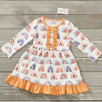 Pete & Lucy - Watercolor Rainbows Dress