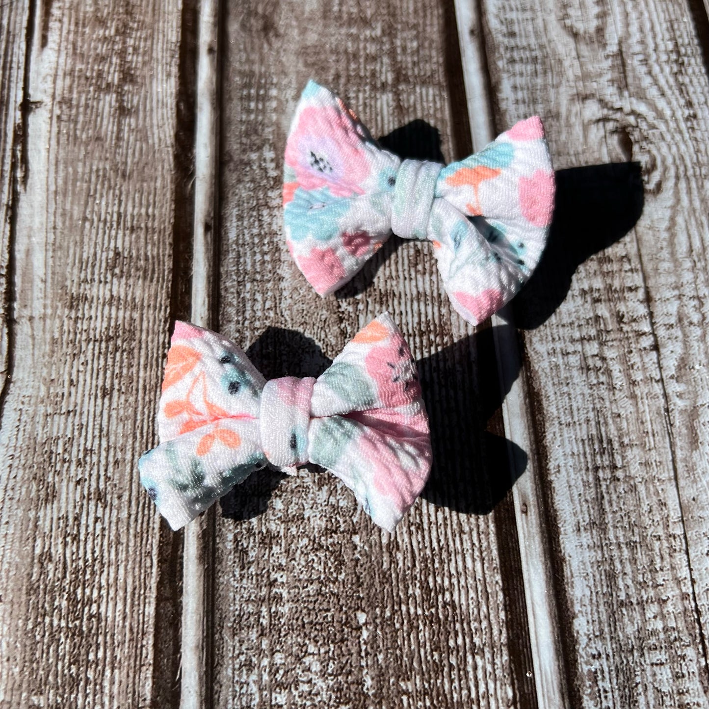Pink Floral Bows