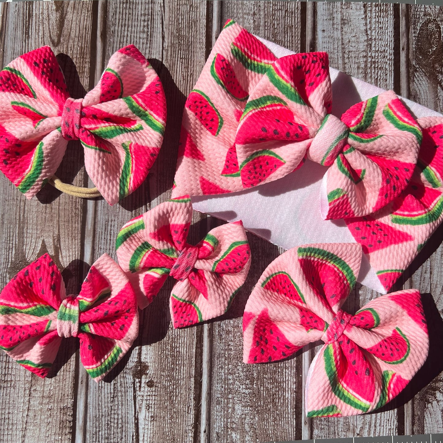 Pink Watermelon Bows