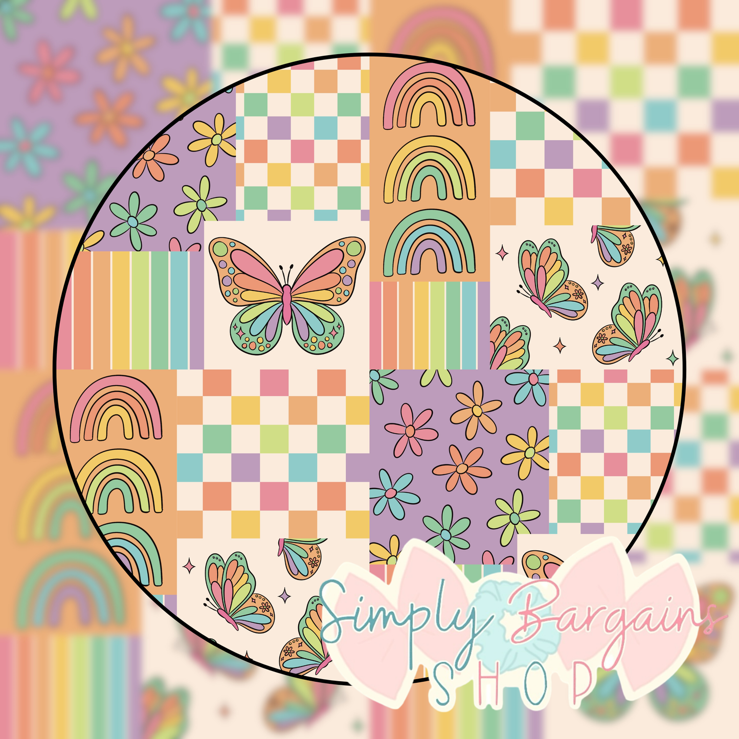 Retro Rainbow Garden