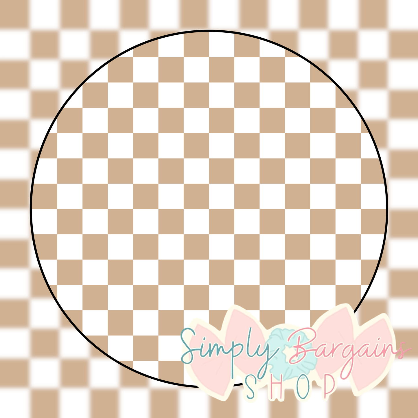 Tan Checkered