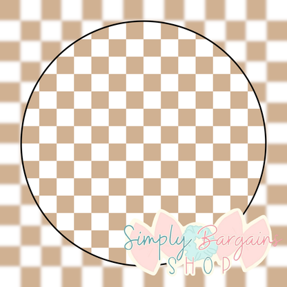 Tan Checkered