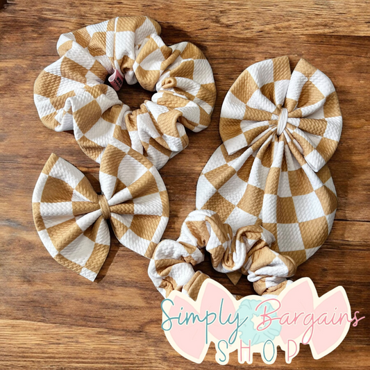 Tan Checkered